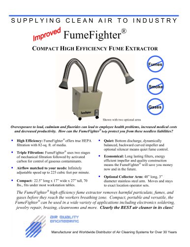 FumeFighter® Indoor Air Cleaners - Gas & Fume Extractor