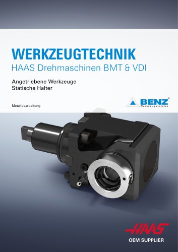 HAAS BMT & VDI: Angetriebene Werkzeuge und Statische Halter