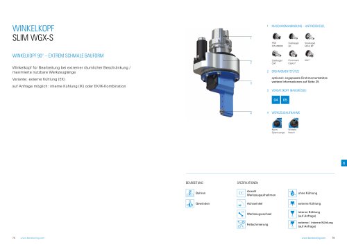 Produktdatenblatt: Extra schmaler Winkelkopf BENZ SLIM WGX-S