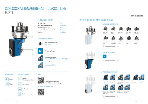 Produktdatenblatt: Schlosskastenaggregat BENZ FORTE