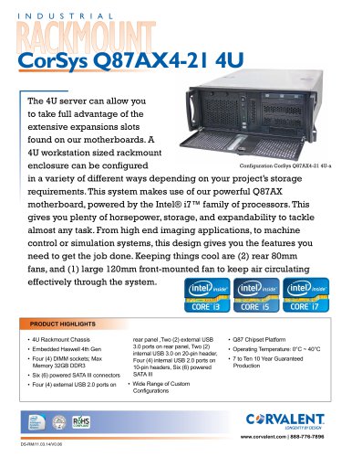 CorSys Q87AX4-21 4U