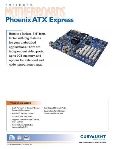 Embeded Motherboards Phoenix ATX Express