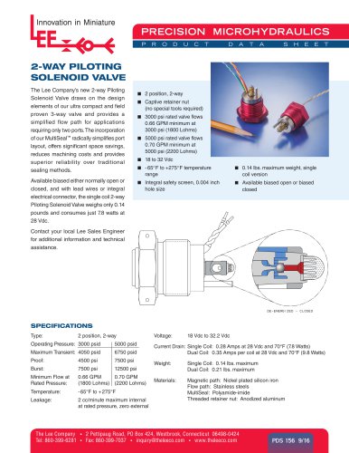 2-WAY PILOTING SOLENOID VALVE