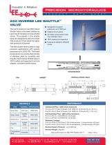 250 INVERSE LEE SHUTTLE™ VALVE