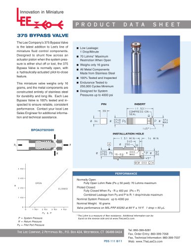 375 BYPASS VALVE