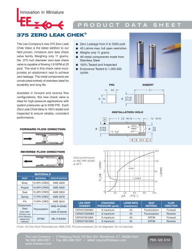 375 ZERO LEAK CHEK