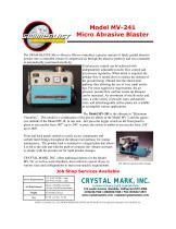 Model MV-241 Micro Abrasive Blaster