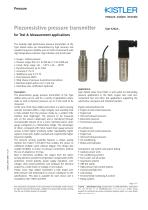 Piezoresistive pressure transmitter