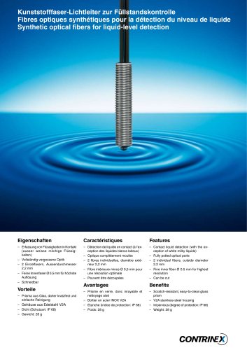 Synthetic fiber for liquid-level monitoring