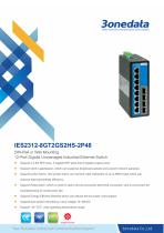 3onedata |IES2312-8GT2GS2HS-2P48 Datasheet | 12-port Gigabit Unmanaged Industrial Ethernet Switch