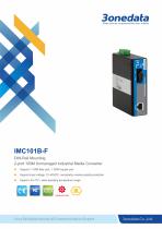 3onedata | IMC101B-F | Ethernet to Fiber Converter | 1 port Industrial Media Converter