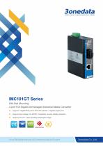 3onedata | IMC101GT | Gigabit Ethernet to Fiber Converter | 1 port Industrial Media Converter