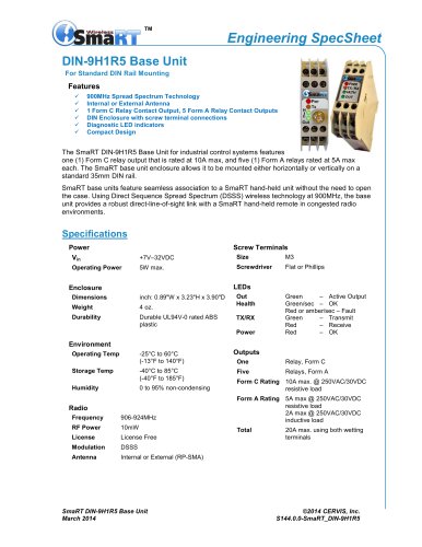 SmaRT DIN-9H1R5 Base Unit