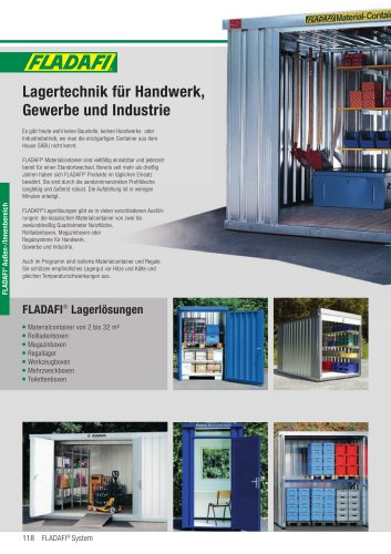 FLADAFI Materialcontainer / Lagercontainer