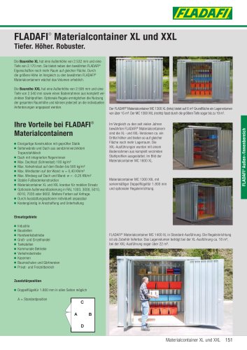 FLADAFI Materialcontainer XL und XXL