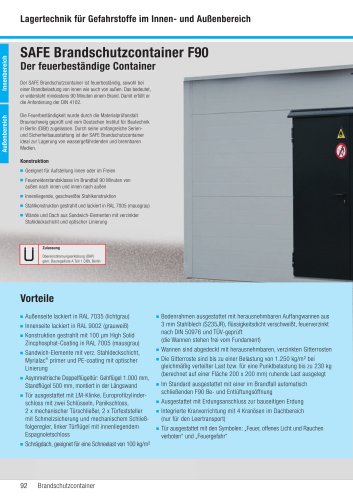 SAFE Brandschutzcontainer F90