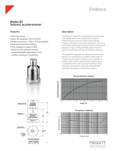 Model 87 Seismic Accelerometer