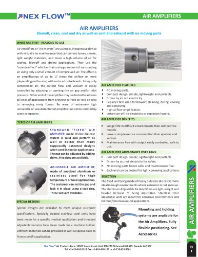 Standard Air Amplifier for rugged applications