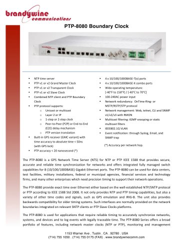 PTP-8080 Boundary Clock