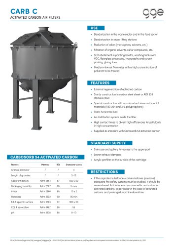 CARB C - GGE data sheet