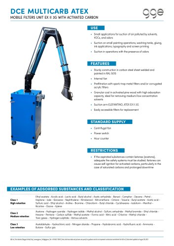 DCE MULTICARB ATEX - GGE data sheet