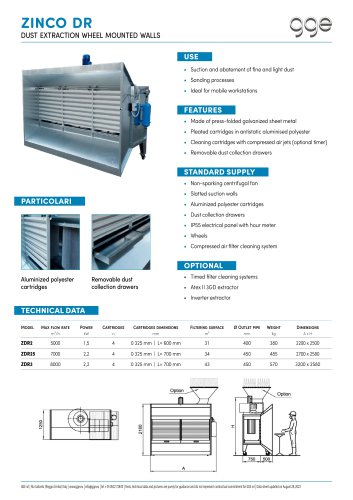 ZINCO DR - GGE data sheet