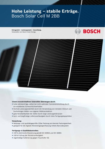 Bosch Solar Cell M 2BB