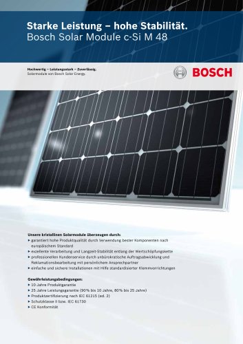 Bosch Solar Modul c-Si M 48