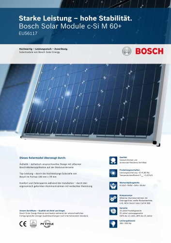 Bosch Solar Module c-Si M 60+ EU56117