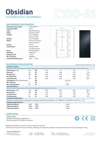 CIS DÜNNSCHICHT-SOLARMODUL