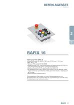 Kapitel 2.1 "Befehlsgeräte RAFIX 16", Auszug aus Katalog Elektromechanische Bauelemente 2015 - 1