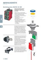 Kapitel 2.2 "Befehlsgeräte RAFIX 22 QR", Auszug aus Katalog Elektromechanische Bauelemente 2015 - 4