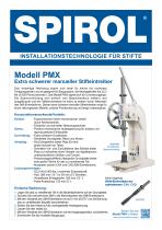 Modell PMX - Extra schwerer manueller Stifteintreiber