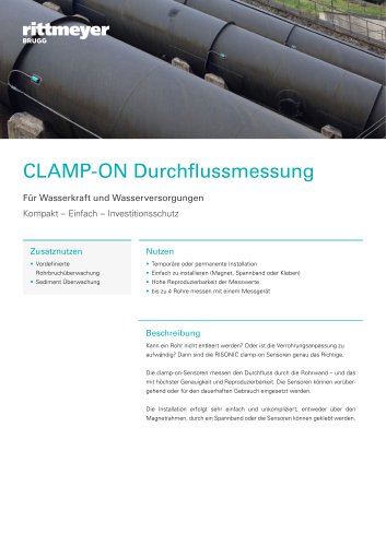 CLAMP-ON Durchflussmessung