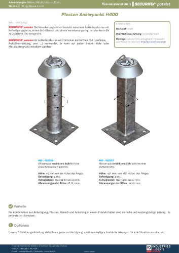 SECURIFIX® potelet H400