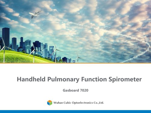 Handheld Pulmonary Function Spirometer Gasboard 7020