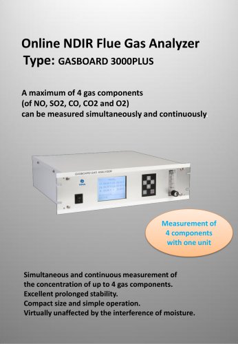 Online Flue Gas Analyzer Gasboard 3000PLUS