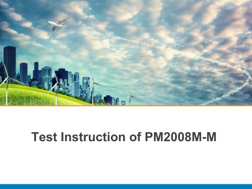 Test Instruction of PM2008M-M