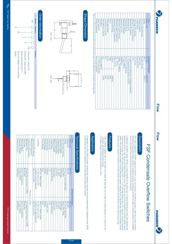 FSF condensate overflow switch