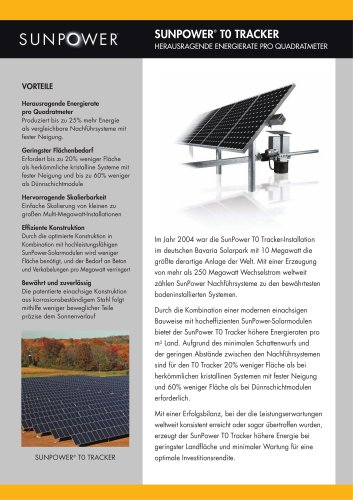 SunPower T0 Tracker