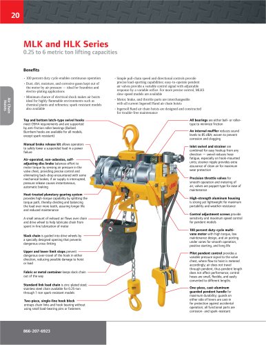 MLK Chain Hoist Series