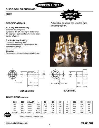 ADAPTER BUSHINGS