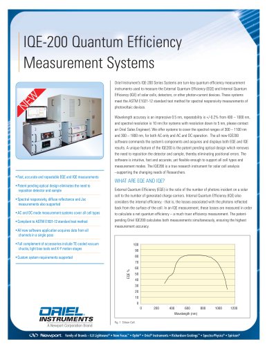 IQE-200 Quantum Efficiency Measurement Systems