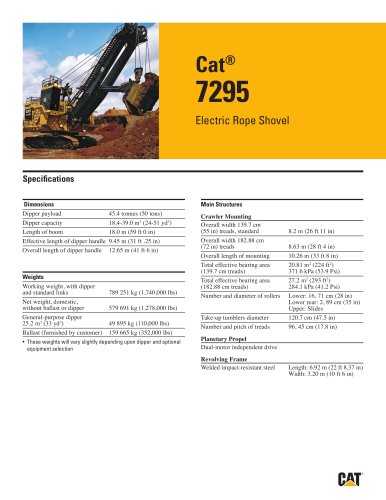 Electric Rope Shovels 7295