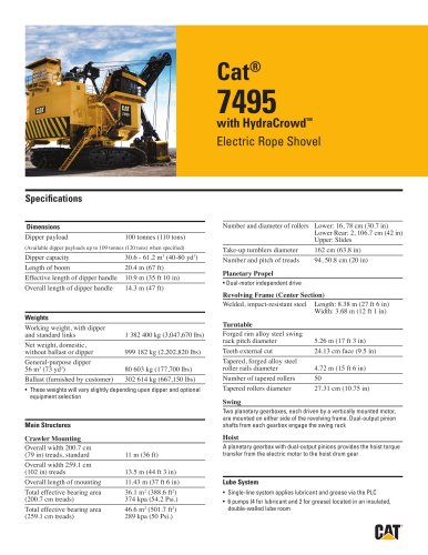 Electric Rope Shovels 7495