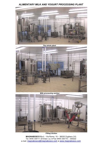 ALIMENTARY MILK AND YOGURT PROCESSING PLANT 1