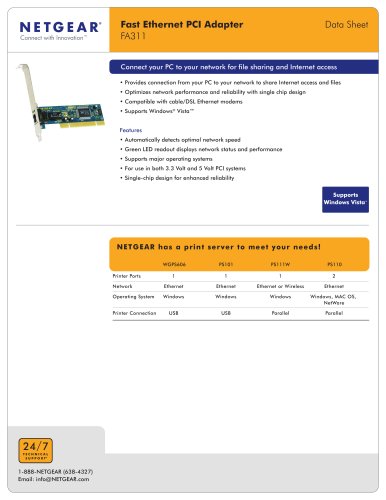 PCI Network Card (10/100 Ethernet)