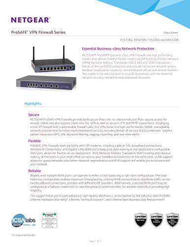 ProSAFE VPN Firewall Family