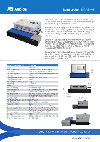 Band sealer D 545 AH