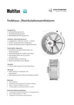 Rezirkulationsventilator / Treibhausventilator - 1